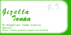 gizella tompa business card